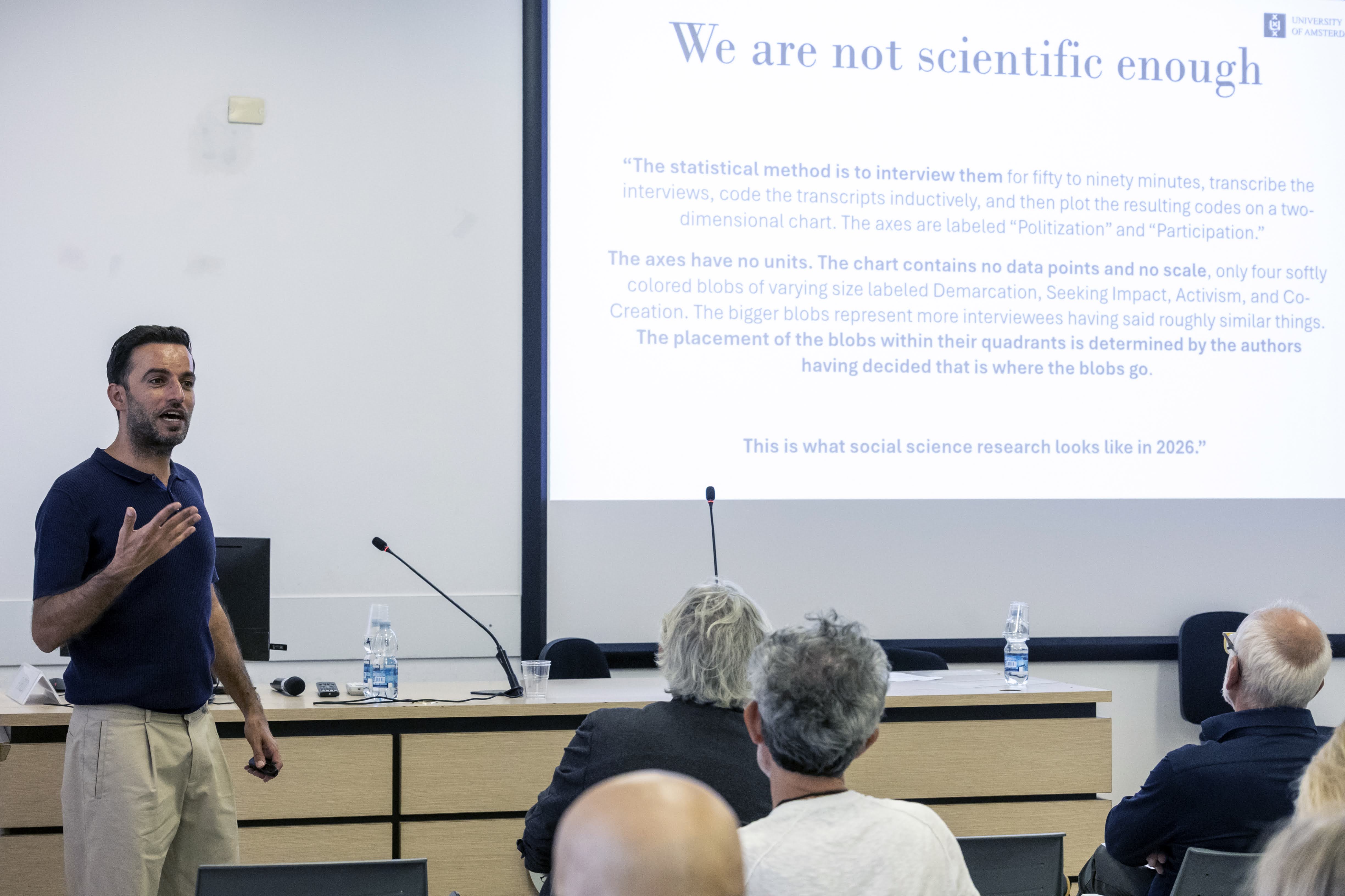 "Comunicare la scienza: mediazioni e mediatori del sapere scientifico nella società complessa". Presentazione dei risultati finali del progetto di ricerca D.3.2/2022 dedicato allo studio del ruolo di media, piattaforme e attori sociali nella comunicazione pubblica della scienza.
Saluti istituzionali e introduzione della giornata del Prof. Piermarco Aroldi e del Prof. Ruggero Eugeni.
Keynote speeches del Prof. Jaron Haramban e del Prof. Paolo Volonté. 
A seguire tavole rotonde con Simone Tosoni, Gaia Amadori, Federico Neresini, Maria Francesca Murru, Irene Picardi e Paolo Gomarasca.